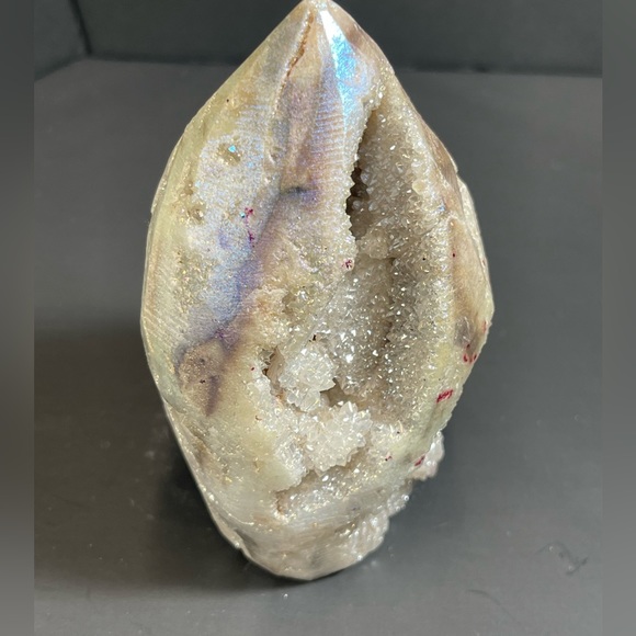 Druzy Moonstone Agate Flame 388g - Picture 4 of 8